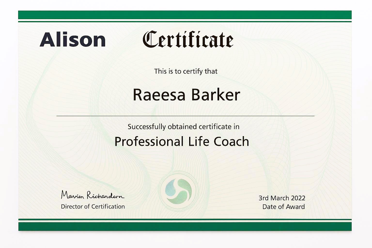 Alison_Certificate_2022_OriginalLook_100KB